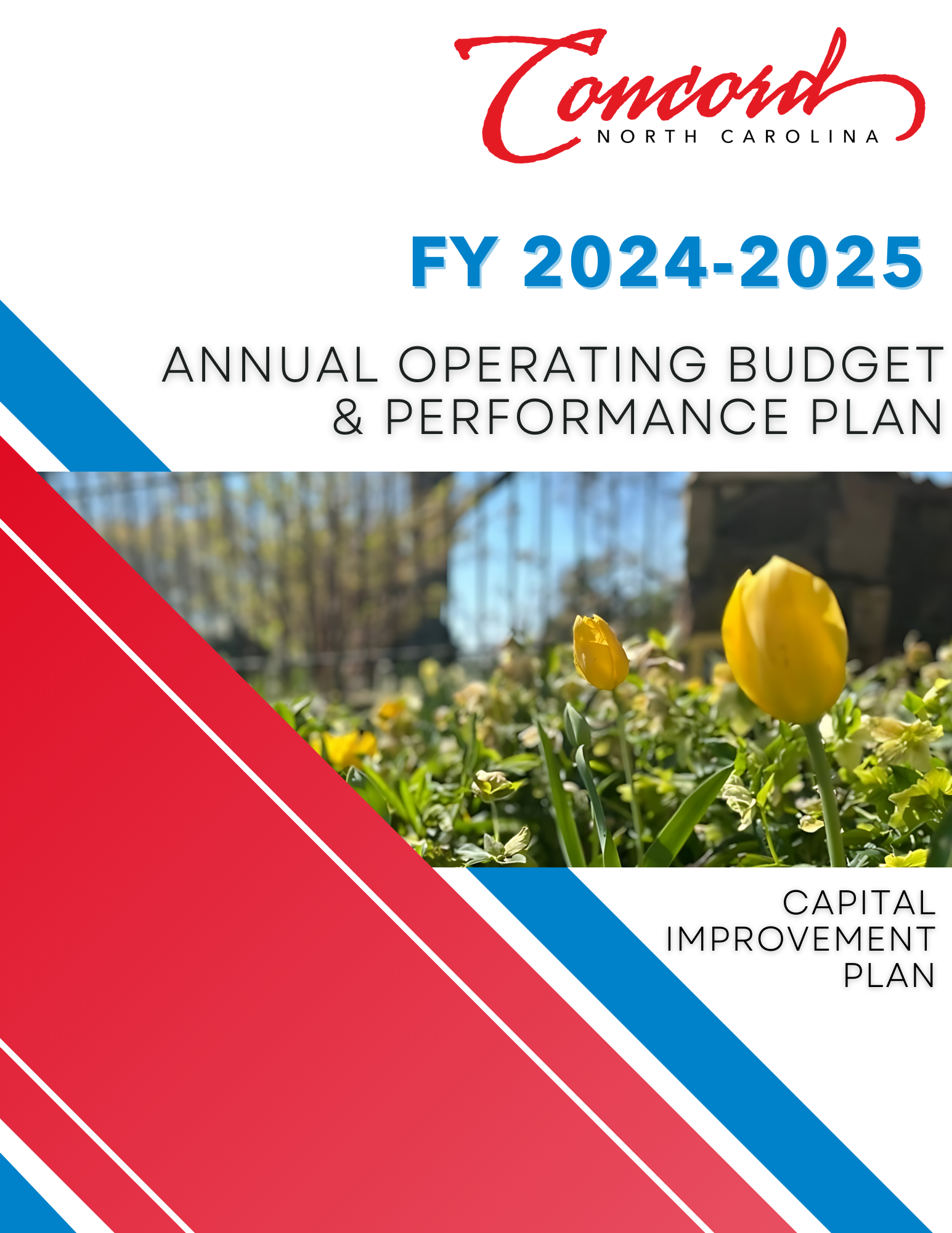 FY 2024-25 Annual Operating Budget & Performance Plan Cover